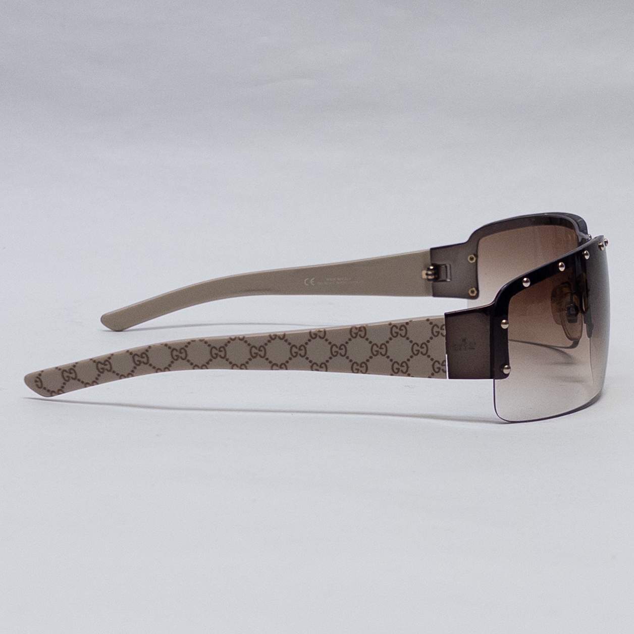 Gucci Studded Shield Sunglasses