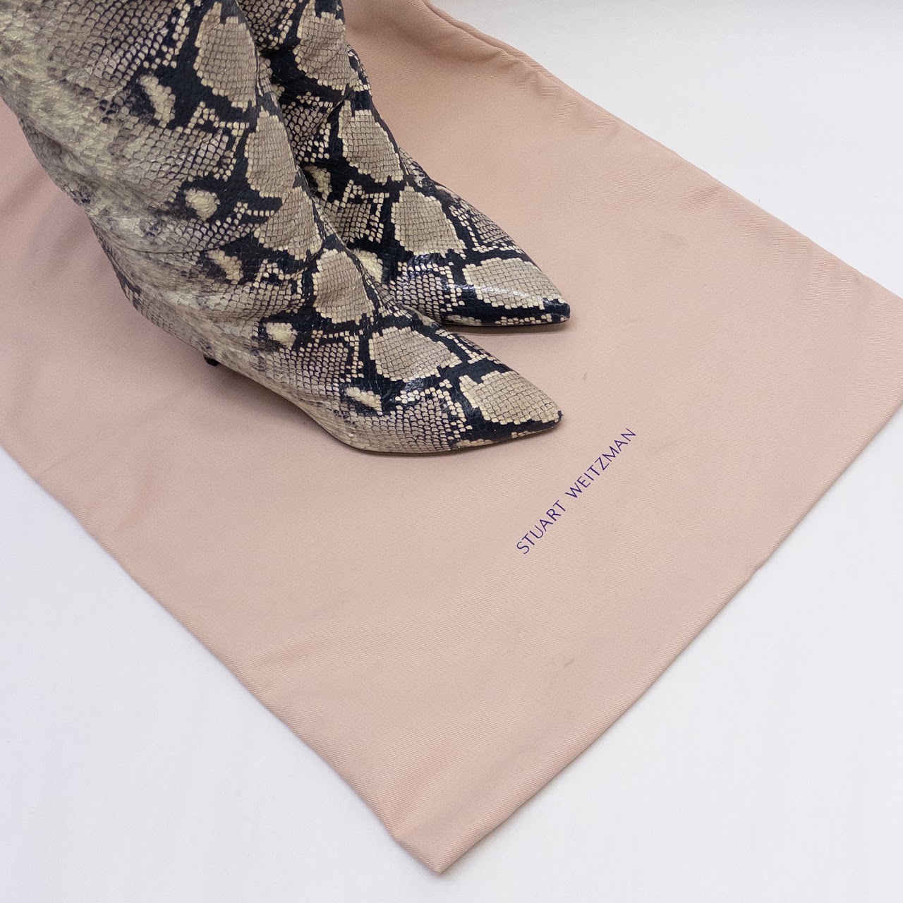 Stuart Weitzman Thigh High Python Boots