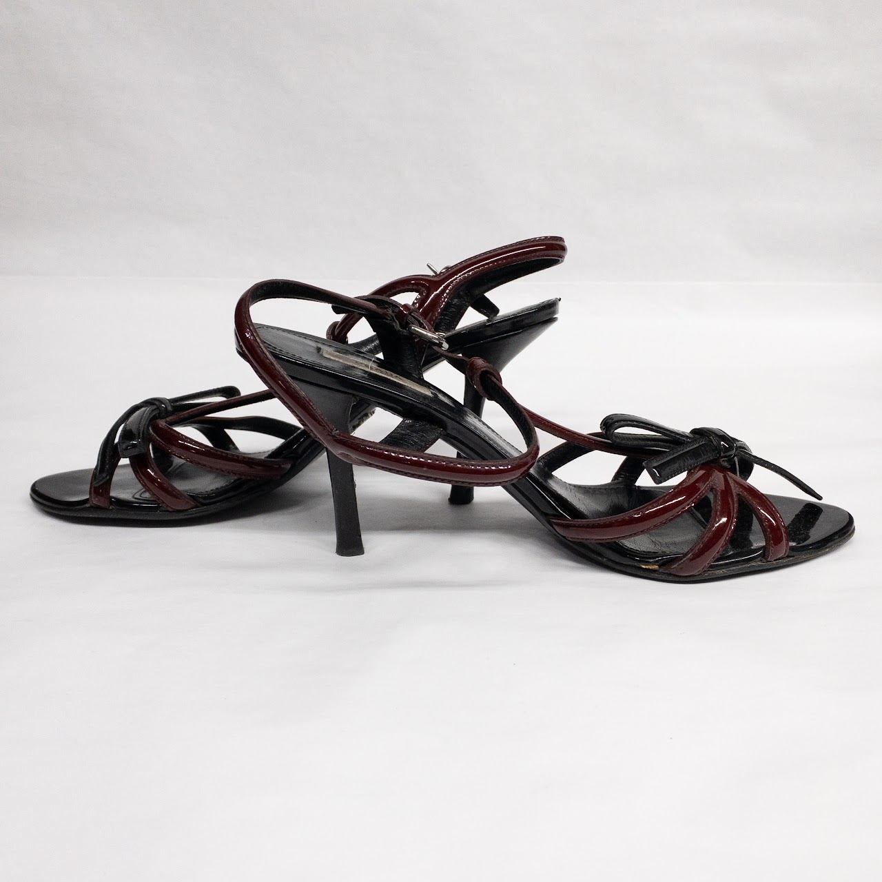 Prada T-Strap Bow Sandals