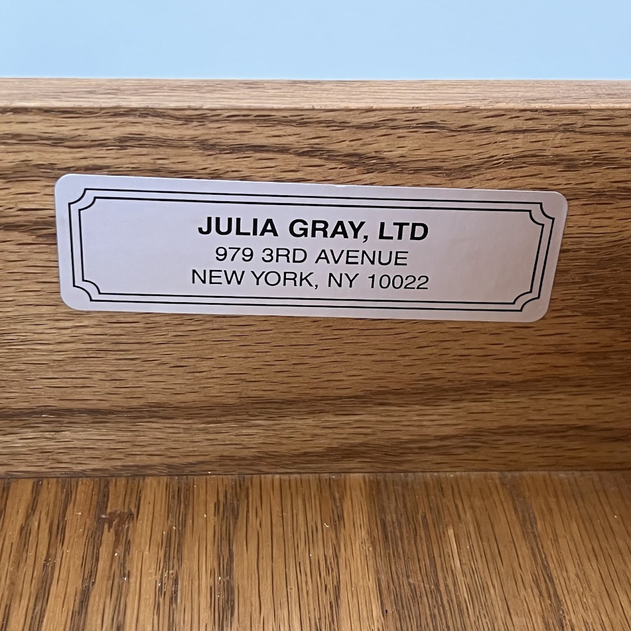 Julia Gray Antiqued Mirrored End Table Pair