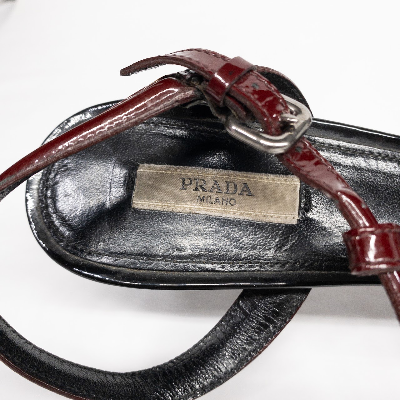 Prada T-Strap Bow Sandals