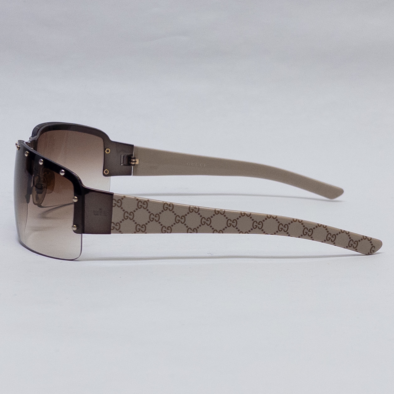 Gucci Studded Shield Sunglasses