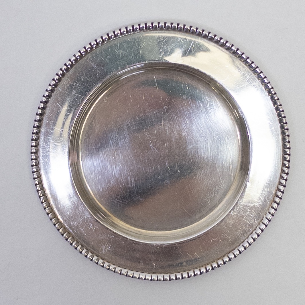 Sterling Silver Demitasse Saucer Set of Five