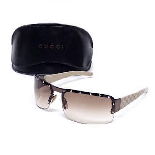 Gucci Studded Shield Sunglasses