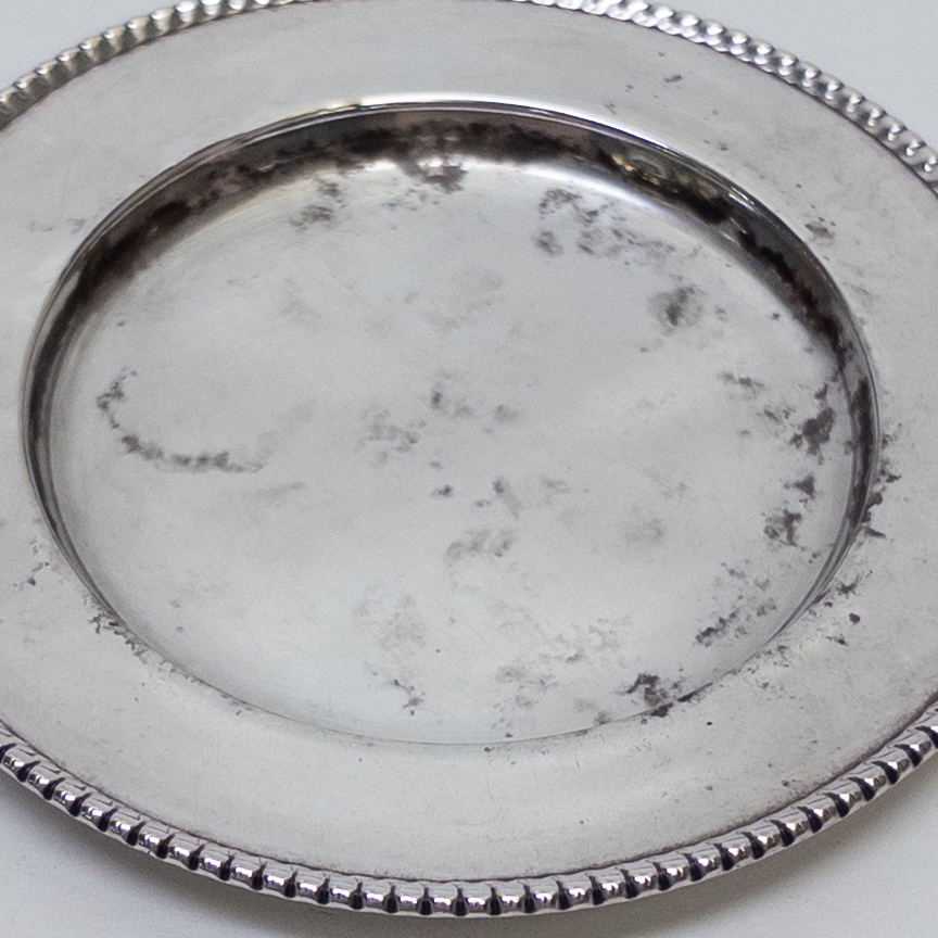 Sterling Silver Demitasse Saucer Set of Five