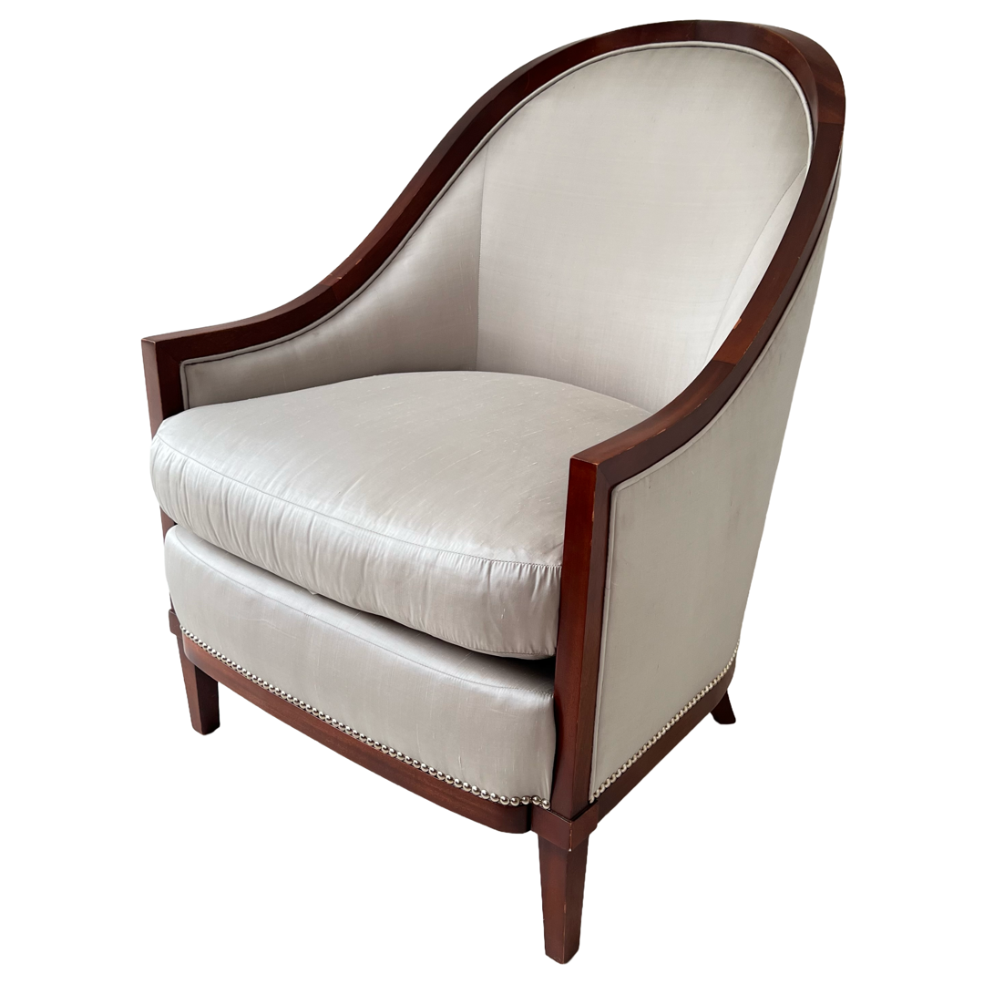 Ralph Lauren Home Silk Bergère Chair