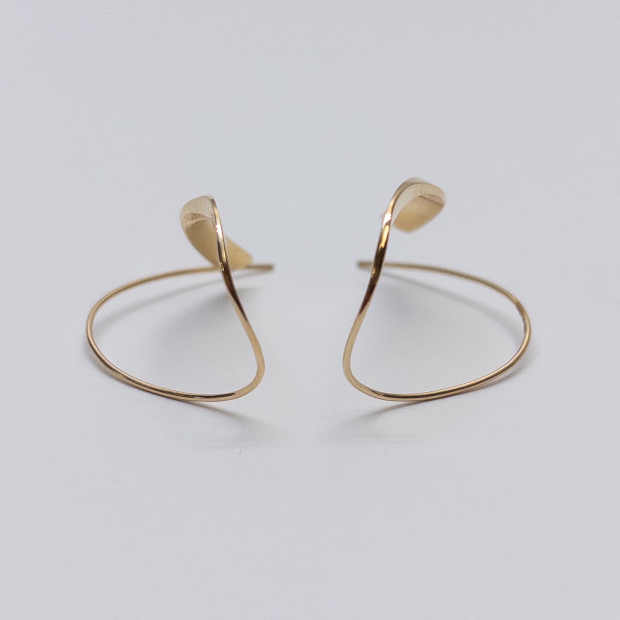 14K Gold Royston Ribbon Twist Earrings