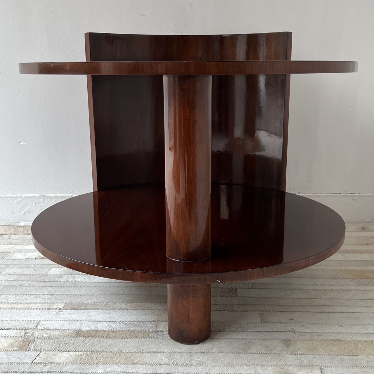 Ralph Lauren American Mahogany Vintage Drum Table