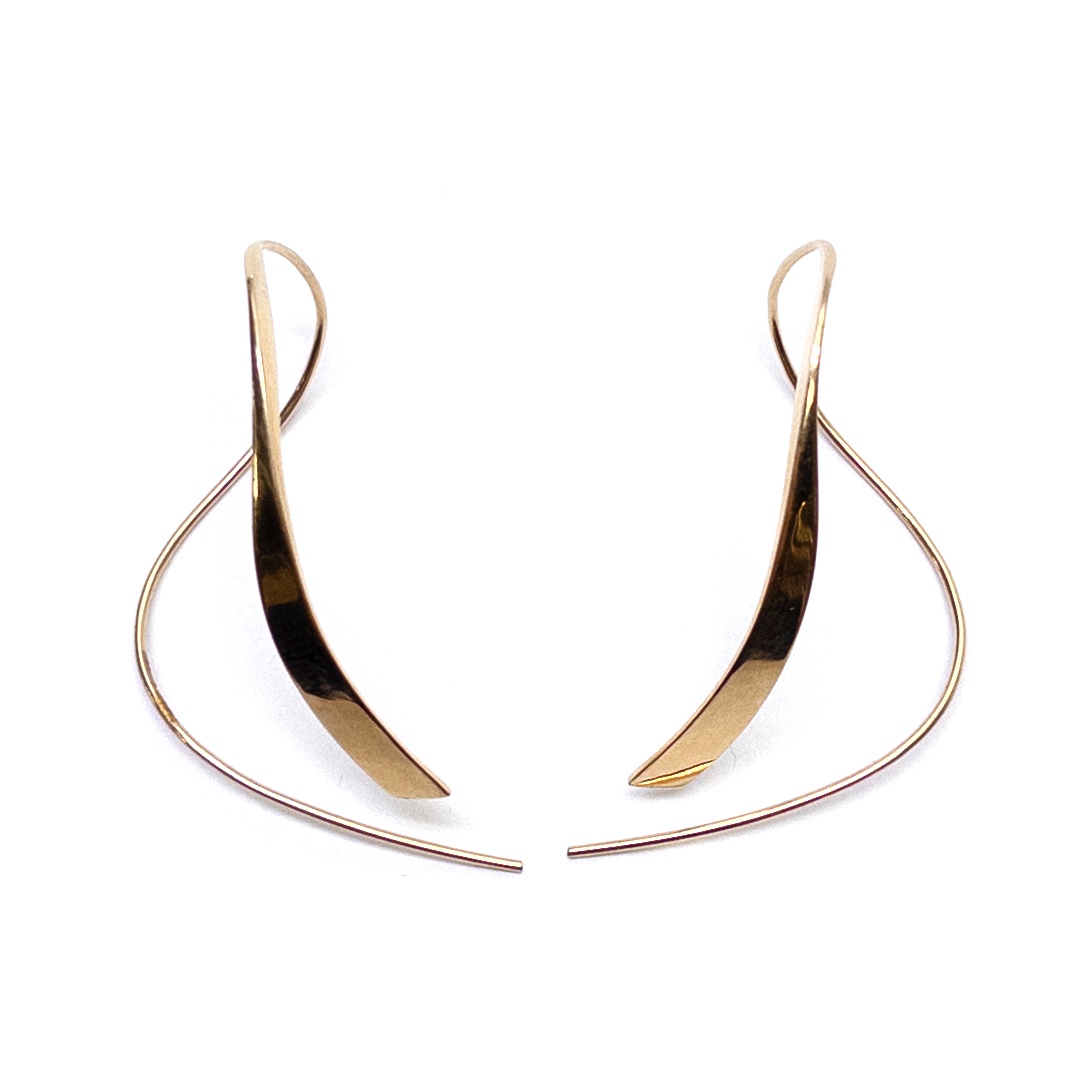 14K Gold Royston Ribbon Twist Earrings