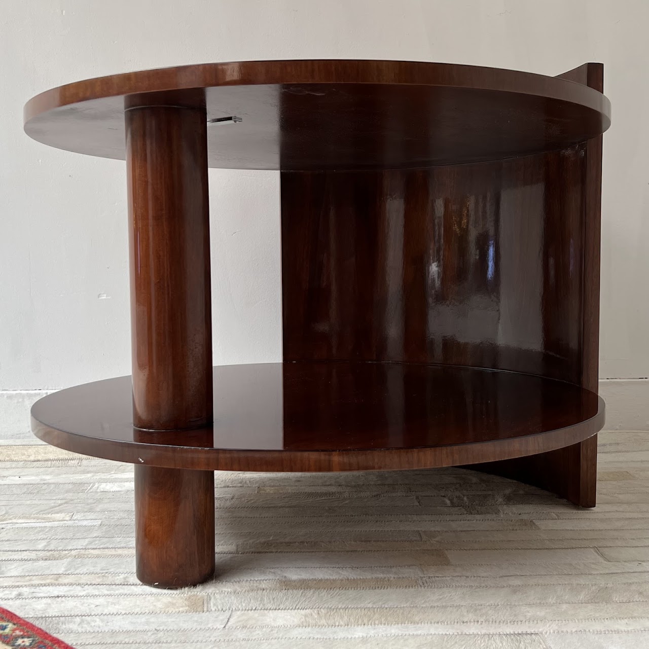 Ralph Lauren American Mahogany Vintage Drum Table