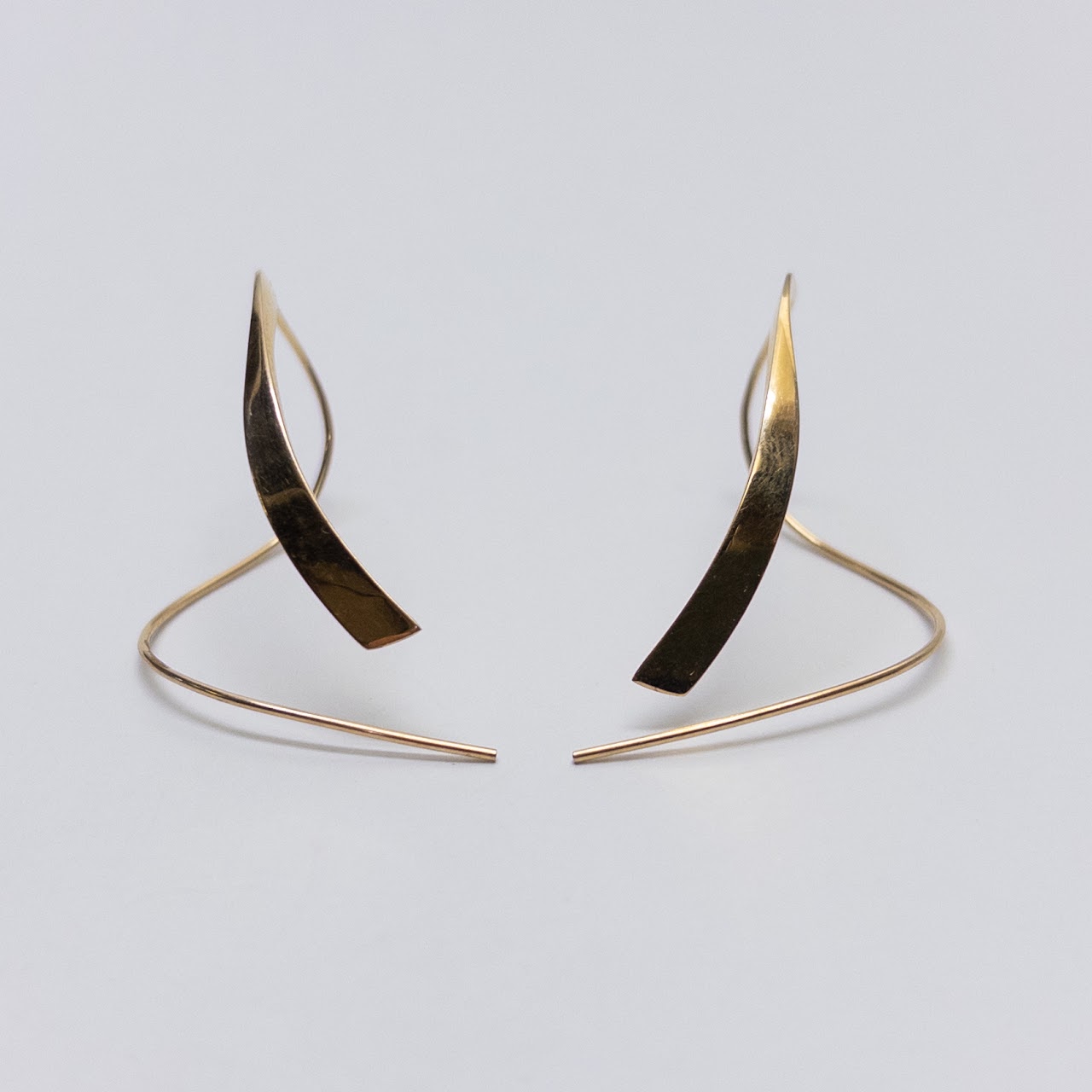 14K Gold Royston Ribbon Twist Earrings