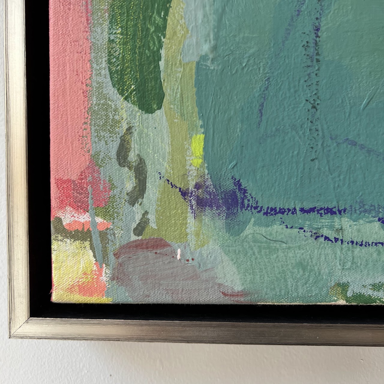 Cass Roth-Retz 'Bayou Ballet' Signed Abstract Mixed Media Painting