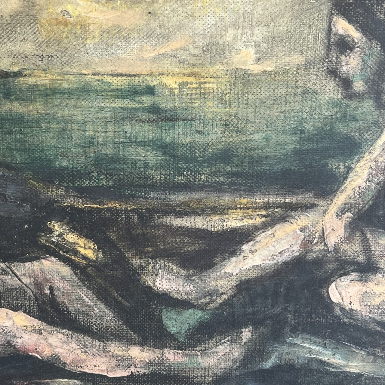 Ernst Ludwig Kirchner Signed Modernist Oil Painting