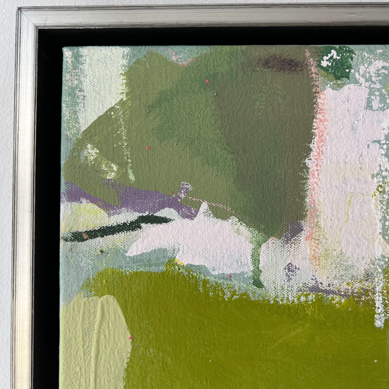 Cass Roth-Retz 'Bayou Ballet' Signed Abstract Mixed Media Painting