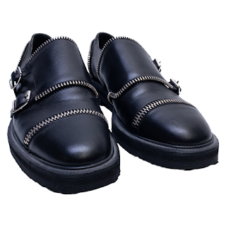Giuseppe Zanotti Zipper Trim Monk Strap Shoes