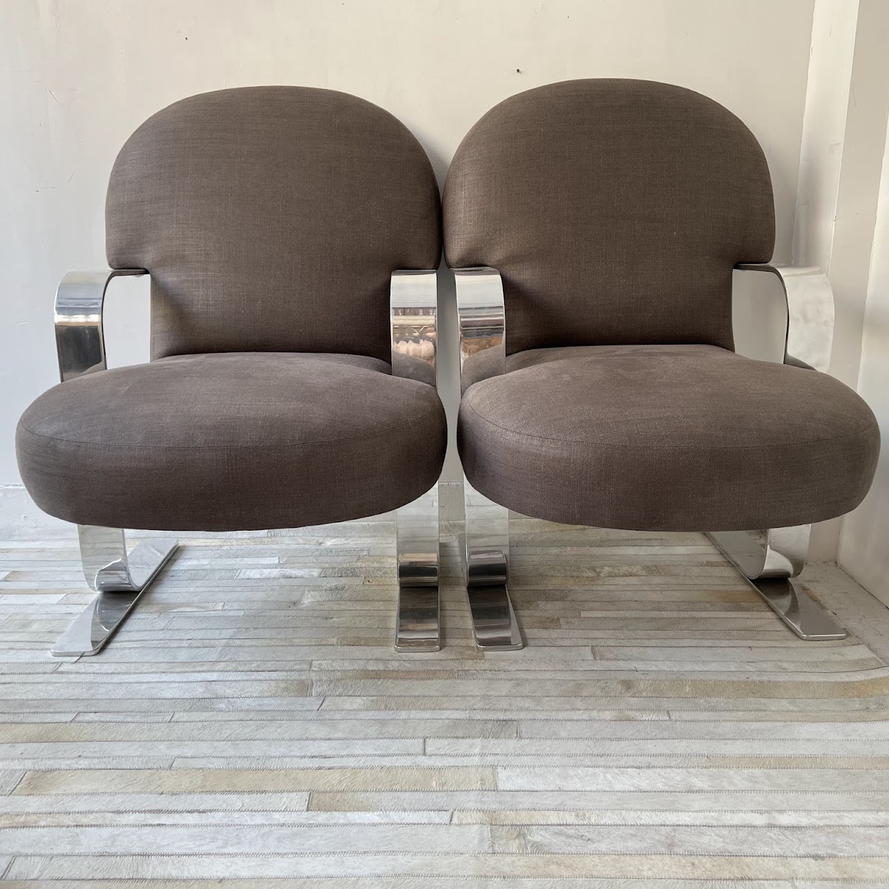 Brian Reale Mid-Century Normandy Armchair Pair