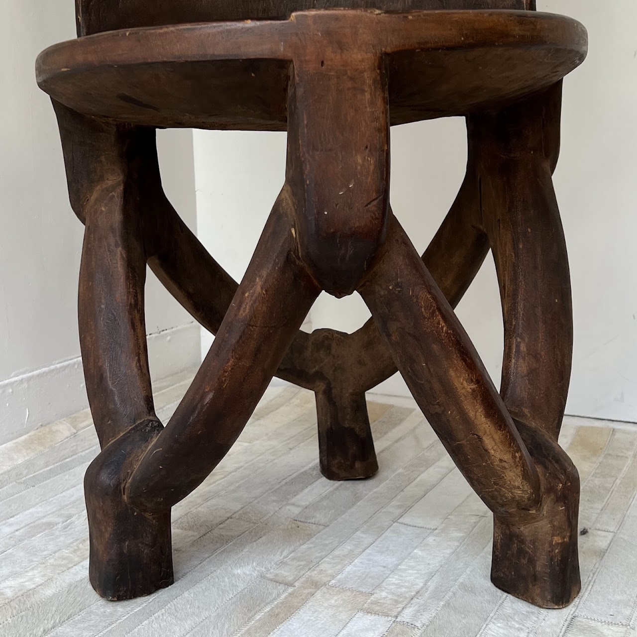 Tanzanian Hand Carved Figural Chair