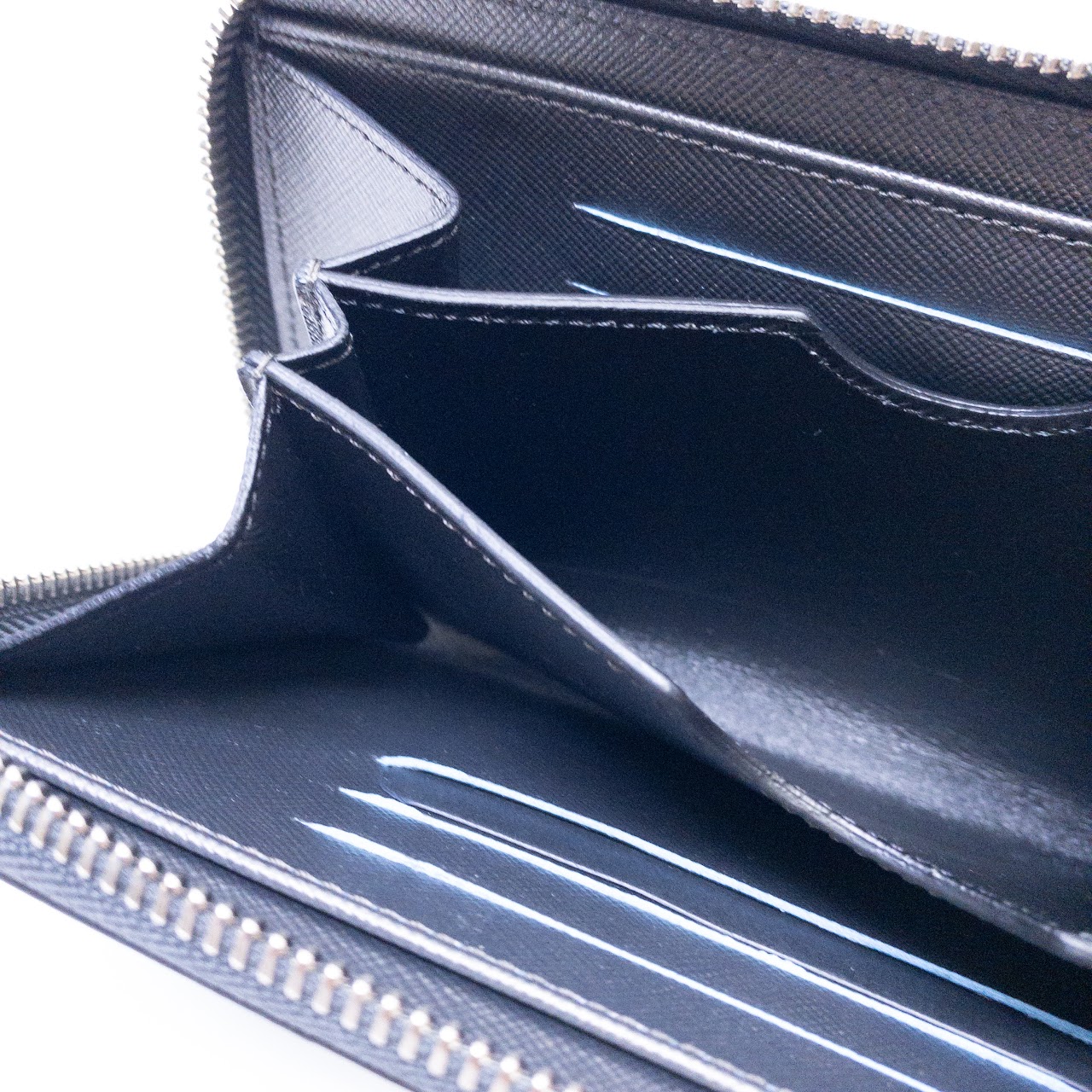 T. Anthony Graphite Leather  Wallet