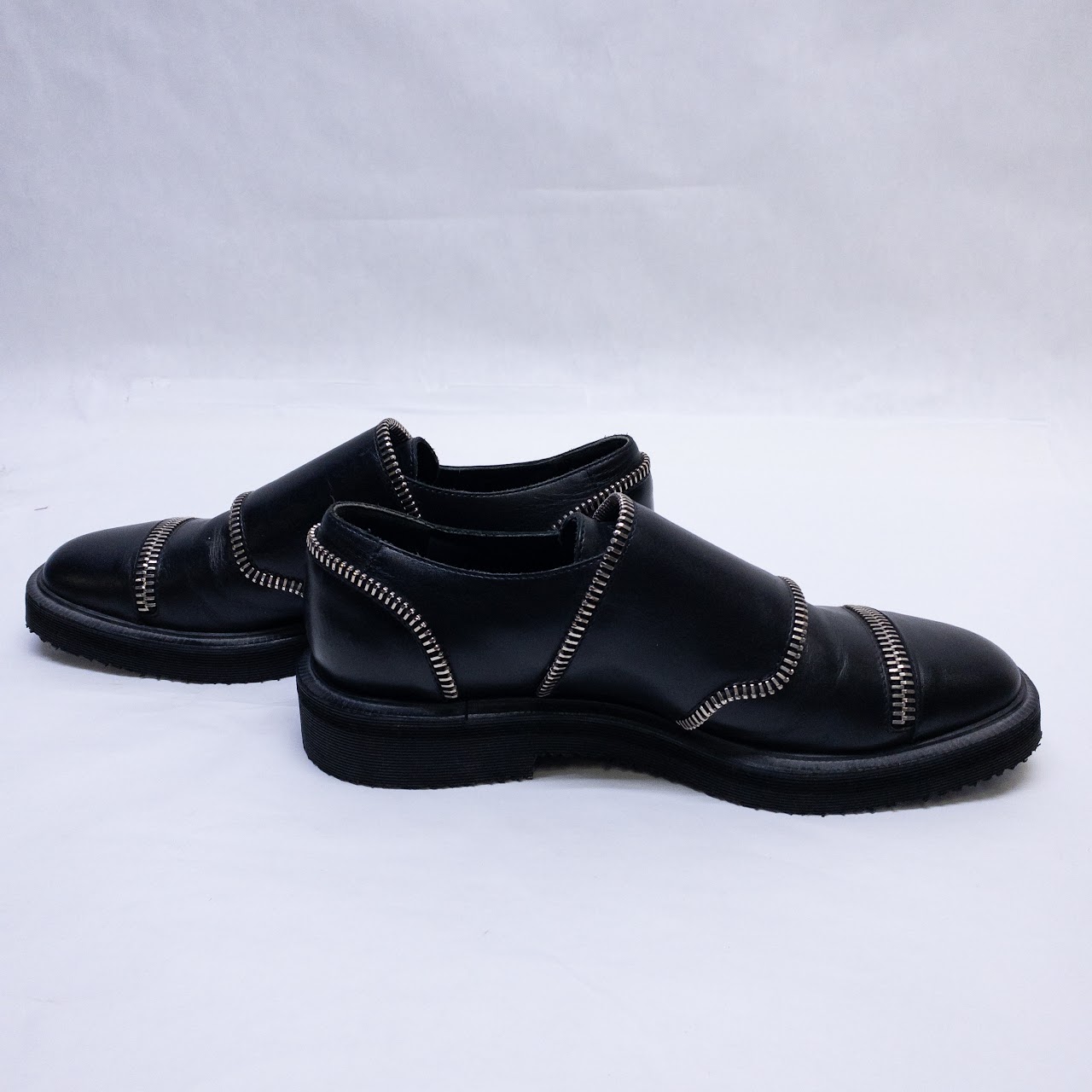 Giuseppe Zanotti Zipper Trim Monk Strap Shoes