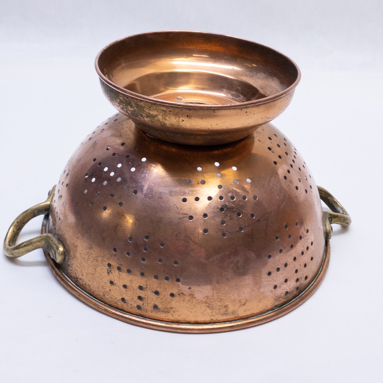 Copper Mixing Bowl & Colander Set