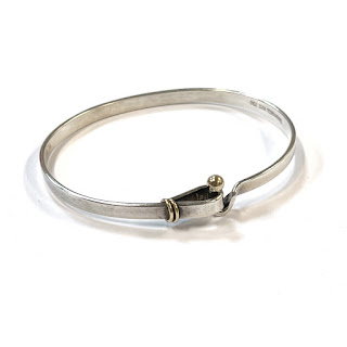 Tiffany & Co. 18K and Sterling Silver Bangle