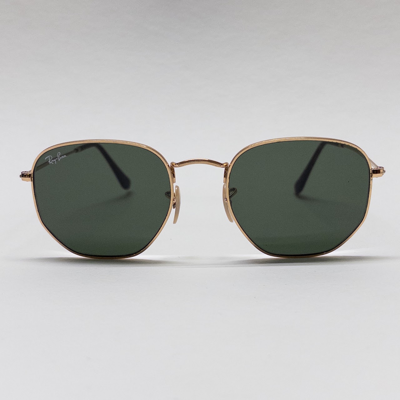 Ray-Ban Hexagonal Flat Glass Lens Sunglasses