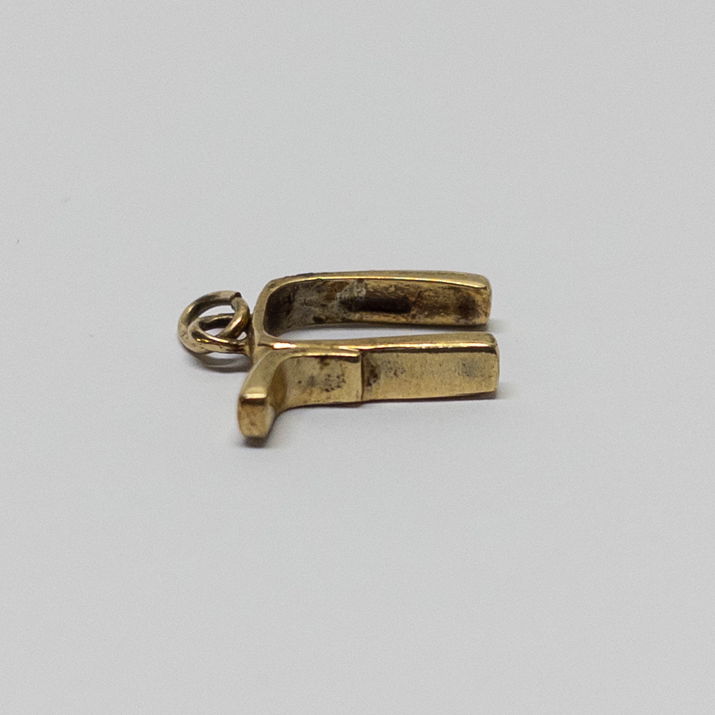 14K Gold Chai Pendant