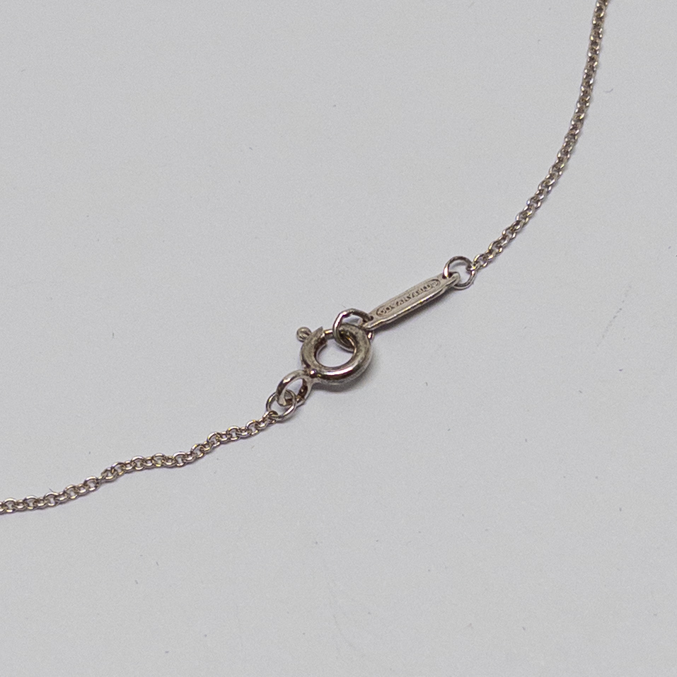 Tiffany & Co. Sterling Silver Double Heart Pendant Necklace