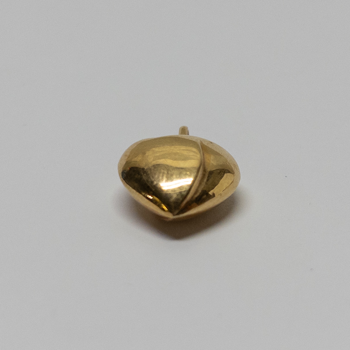 14K Gold Puffed Heart Pendant