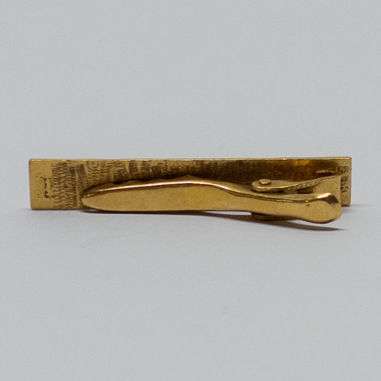 22K Gold Vintage 'B' Monogram Tie Clip