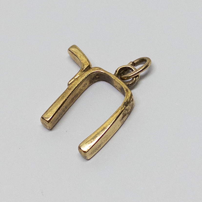 14K Gold Chai Pendant