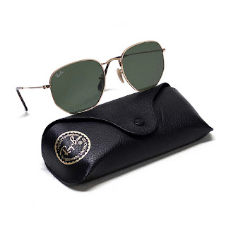 Ray-Ban Hexagonal Flat Glass Lens Sunglasses