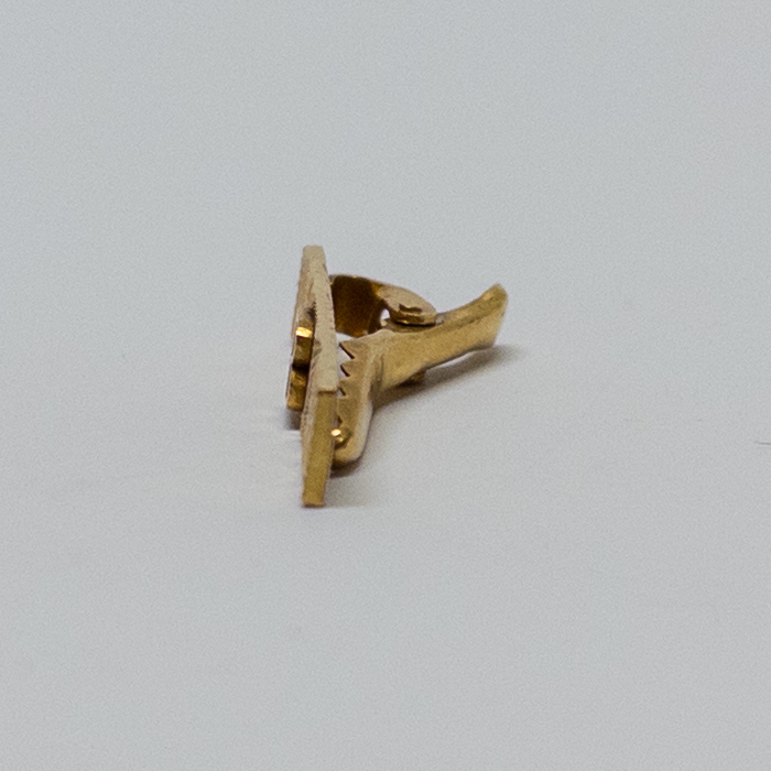 22K Gold Vintage 'B' Monogram Tie Clip