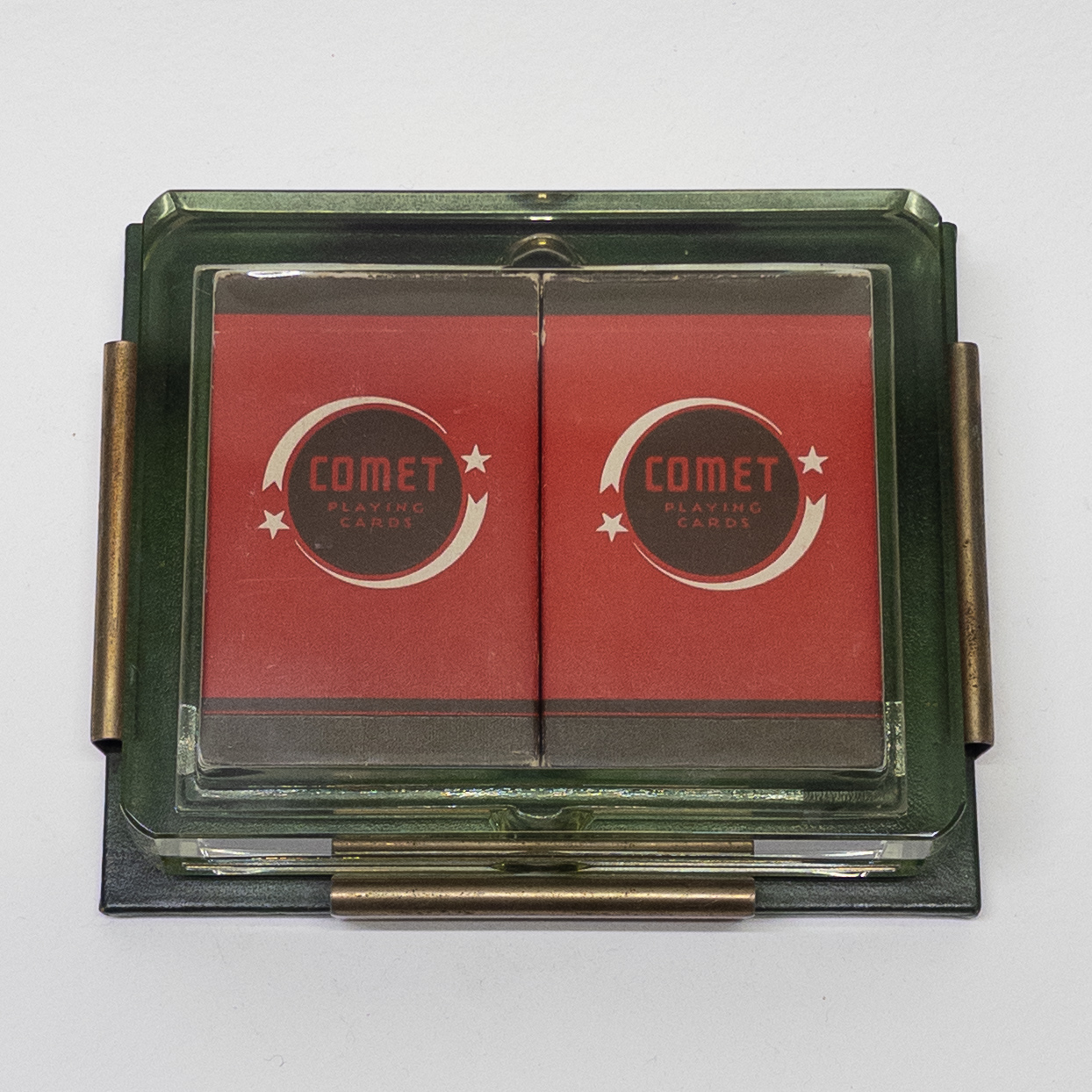 1940's Comet Playing Cards and Ashtray Bridge Table Set