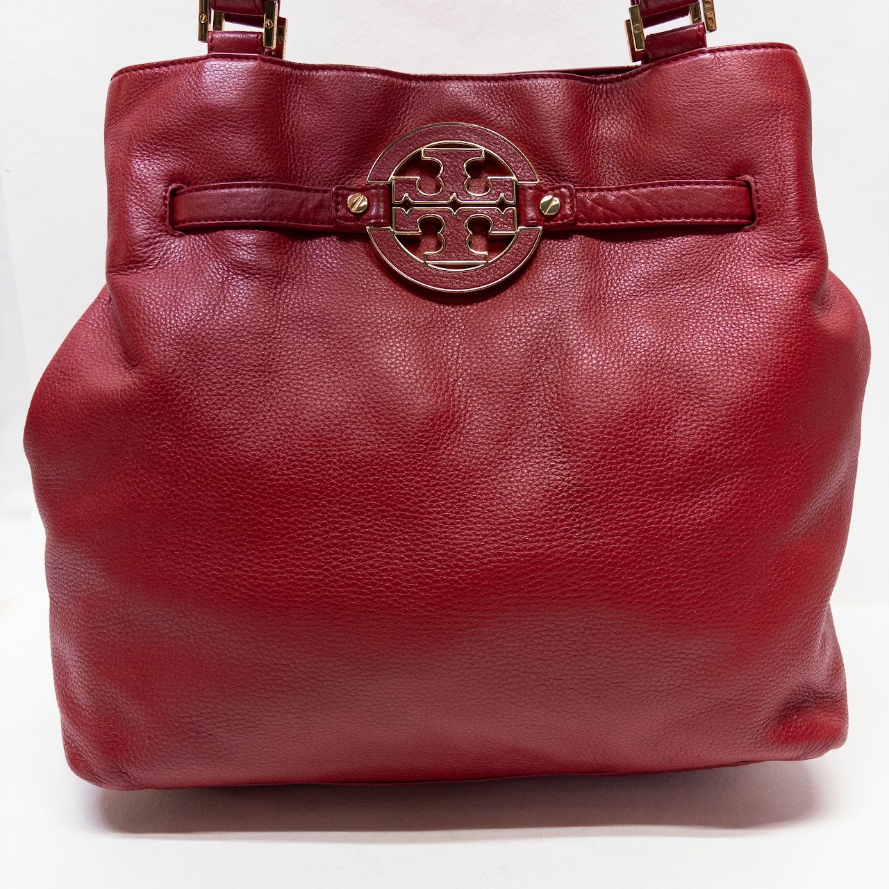 Tory Burch Amanda Red Leather Tote Bag