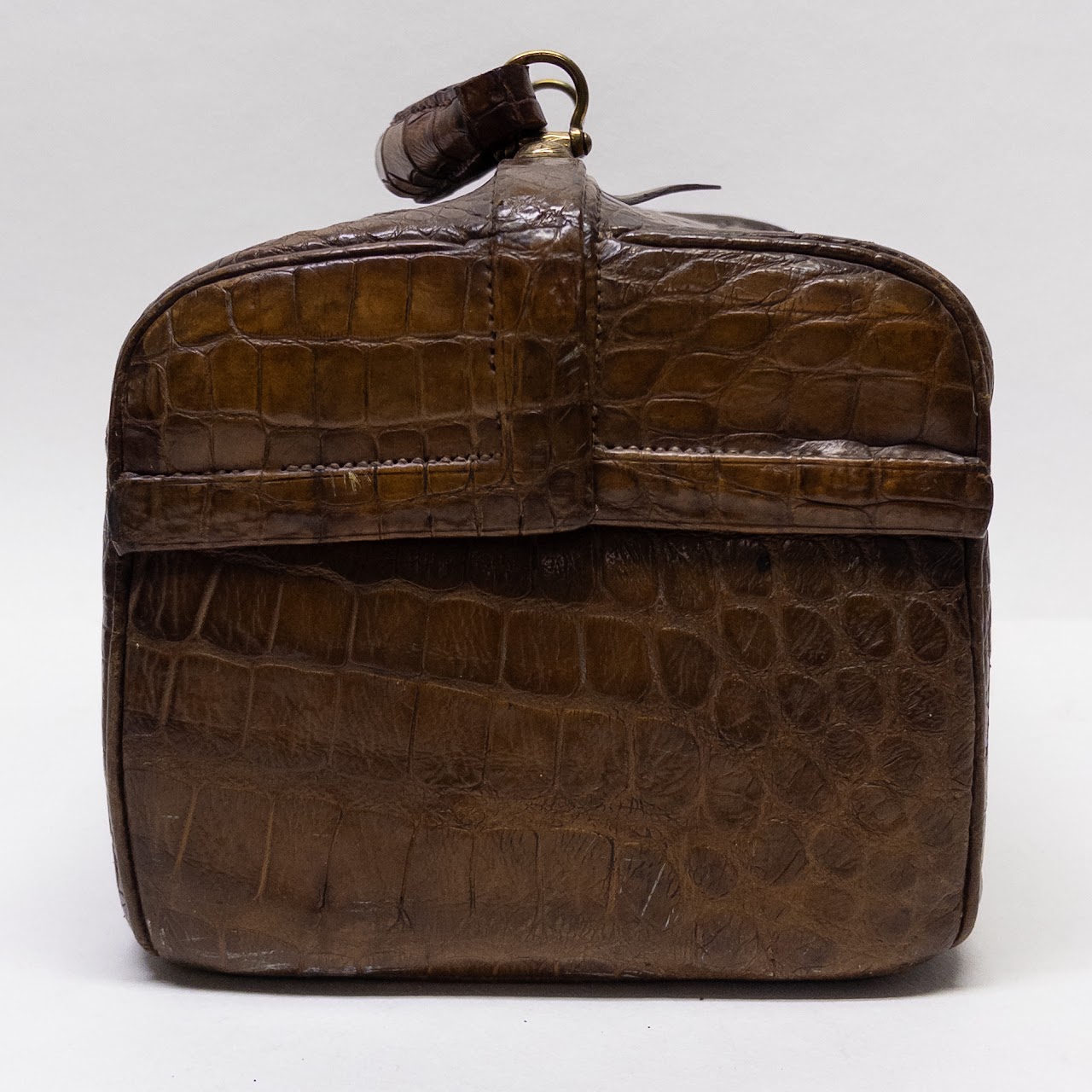 Antique Alligator Leather Square Doctor's Bag