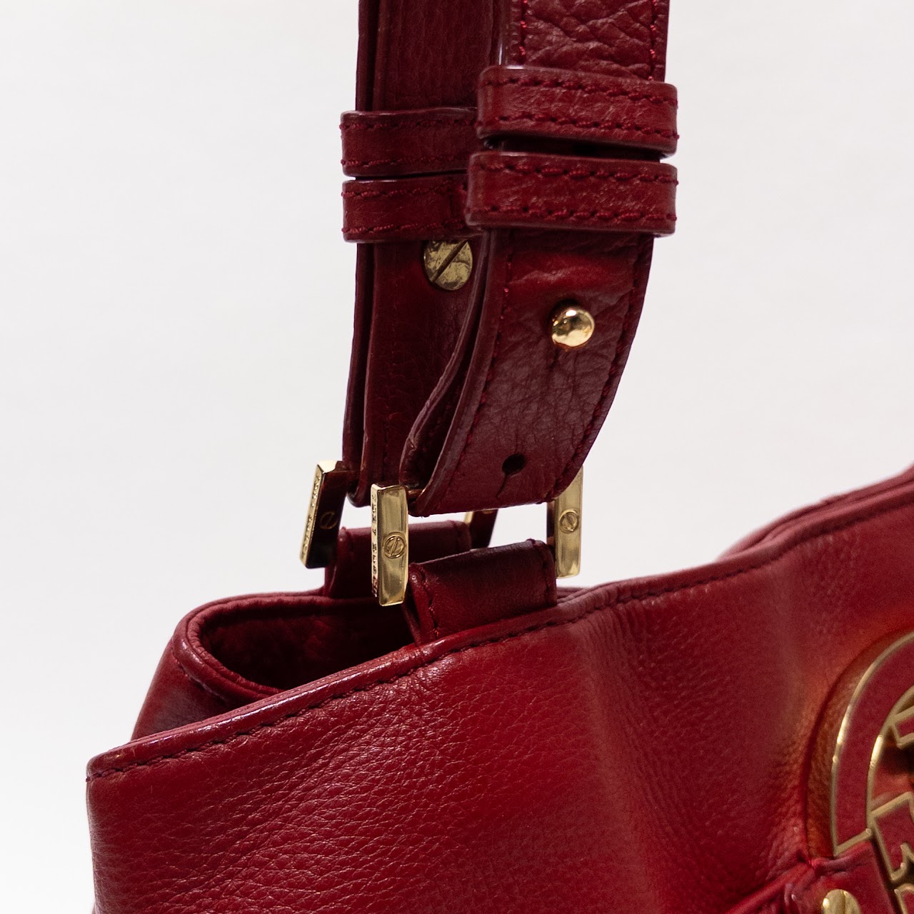 Tory Burch Amanda Red Leather Tote Bag