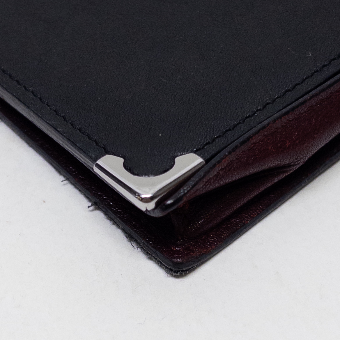 Cartier Calfskin Credit and Business Card Bi-Fold Wallet