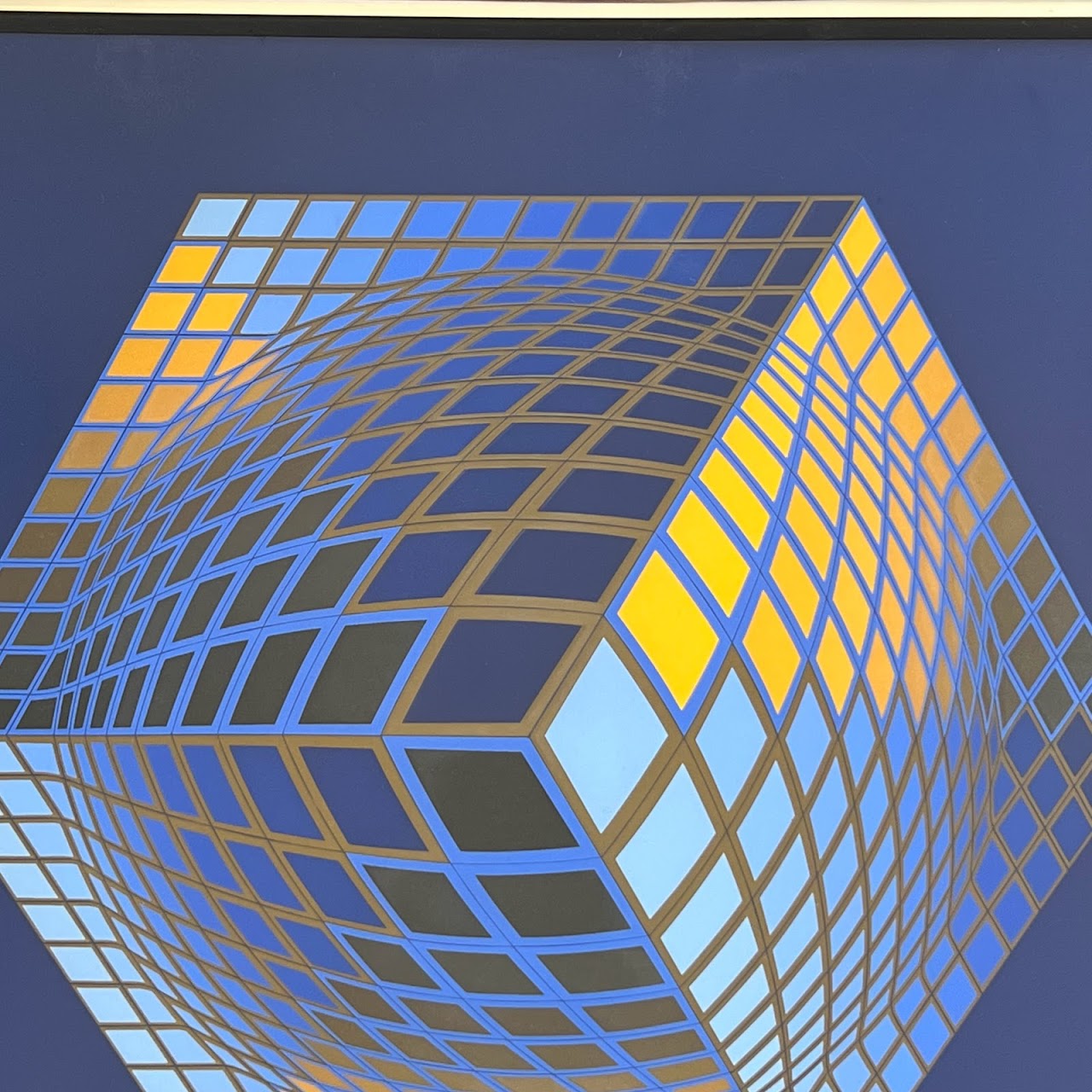 Victor Vasarely 'Teries 1977' Signed Op Art Serigraph