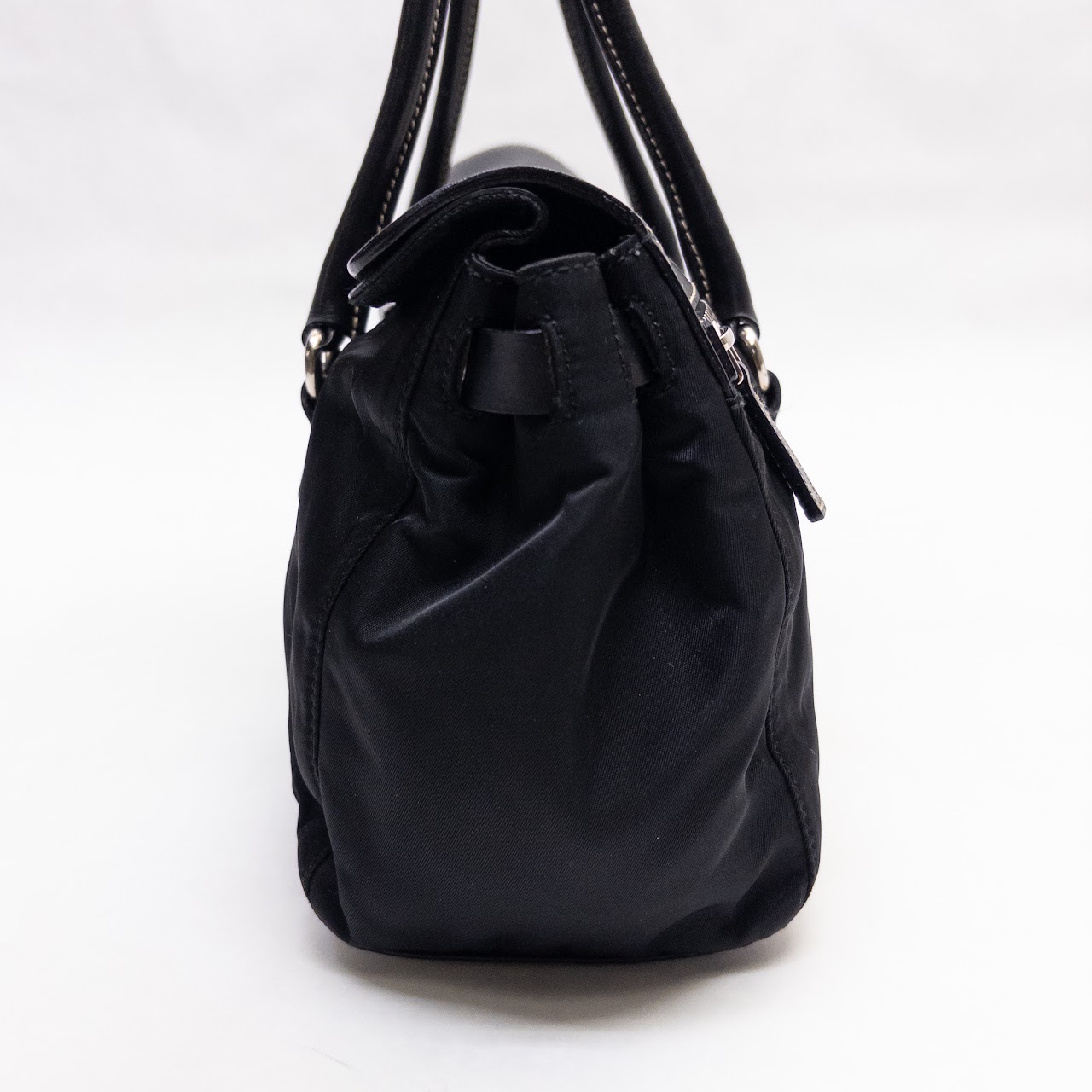 Prada Nylon & Leather Tessuto Shoulder Bag