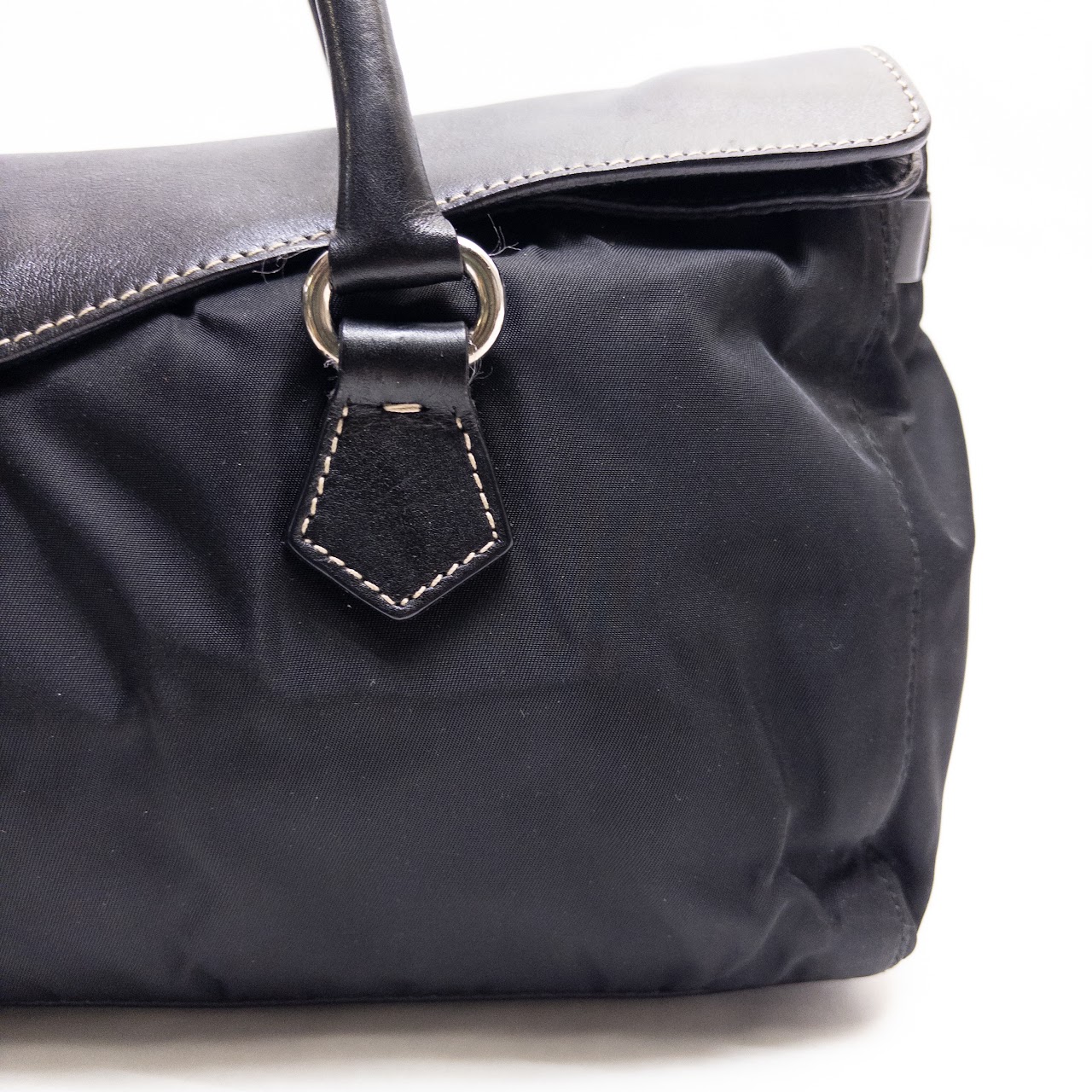 Prada Nylon & Leather Tessuto Shoulder Bag