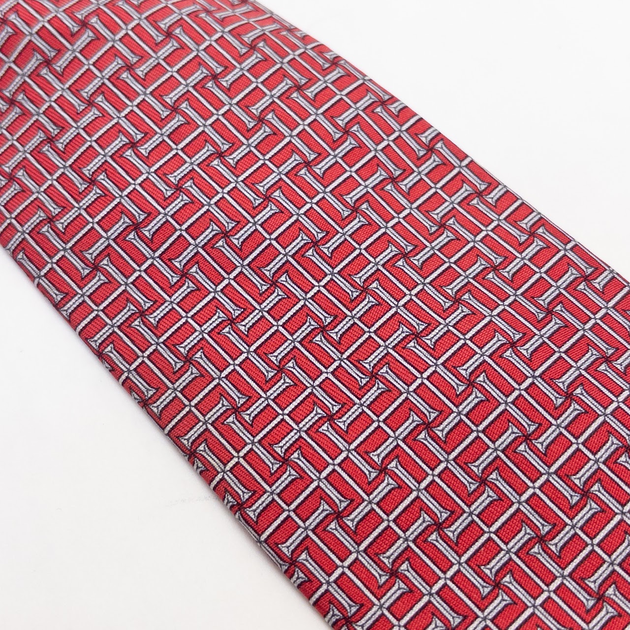 Hermès Silk H Pattern Tie