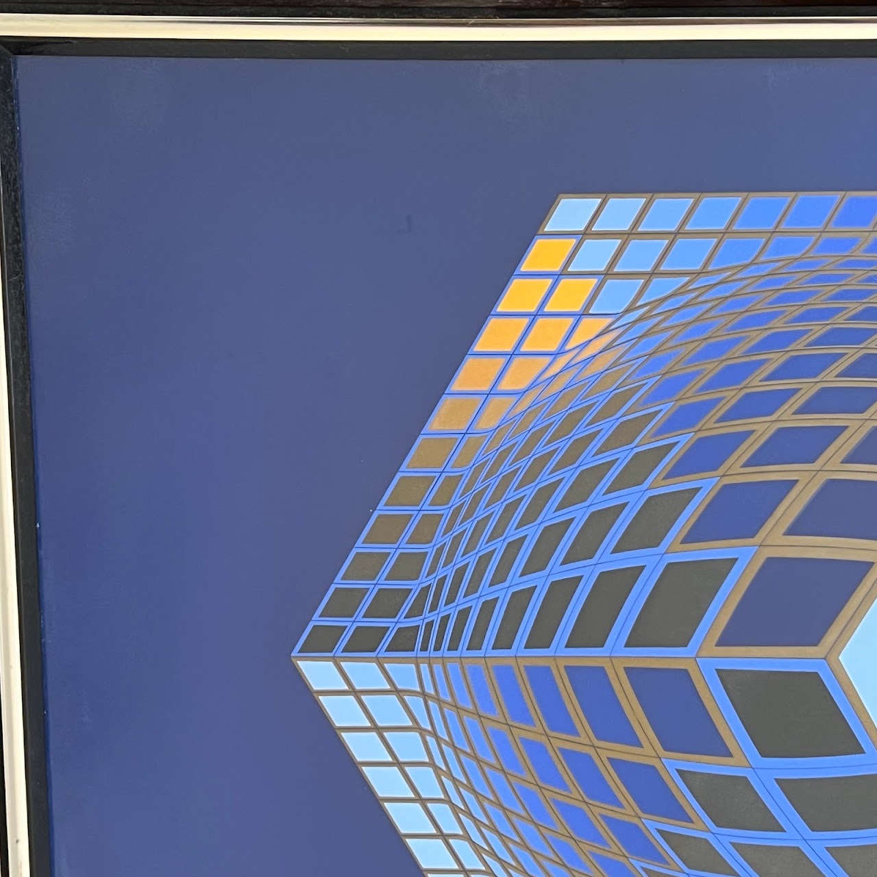 Victor Vasarely 'Teries 1977' Signed Op Art Serigraph