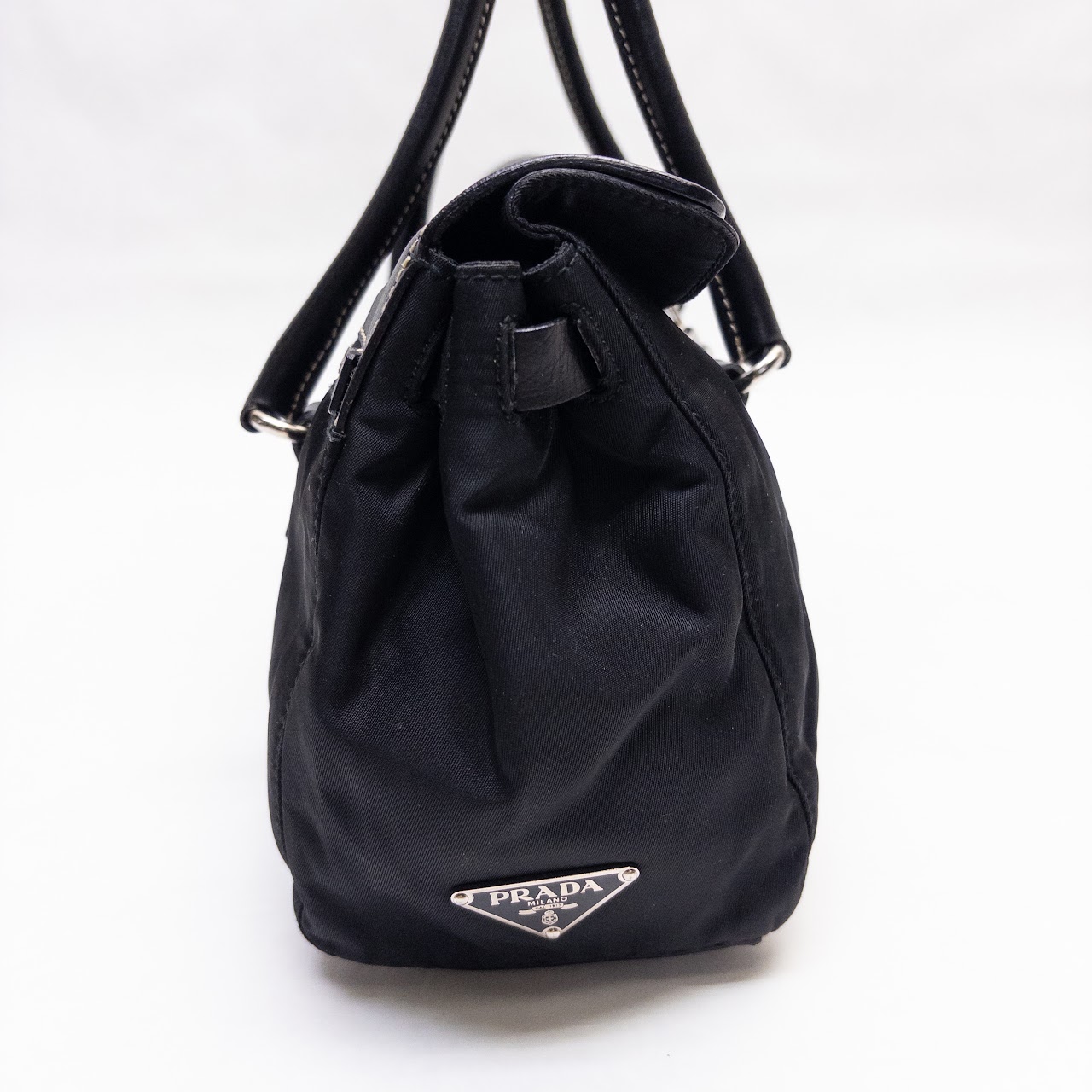 Prada Nylon & Leather Tessuto Shoulder Bag