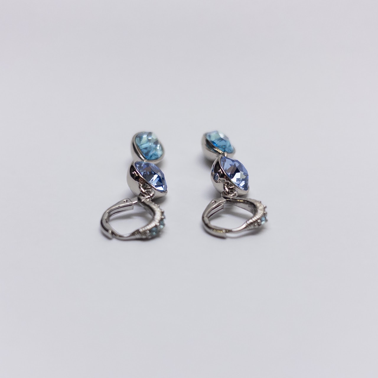 Givenchy Blue Stone Drop Earrings