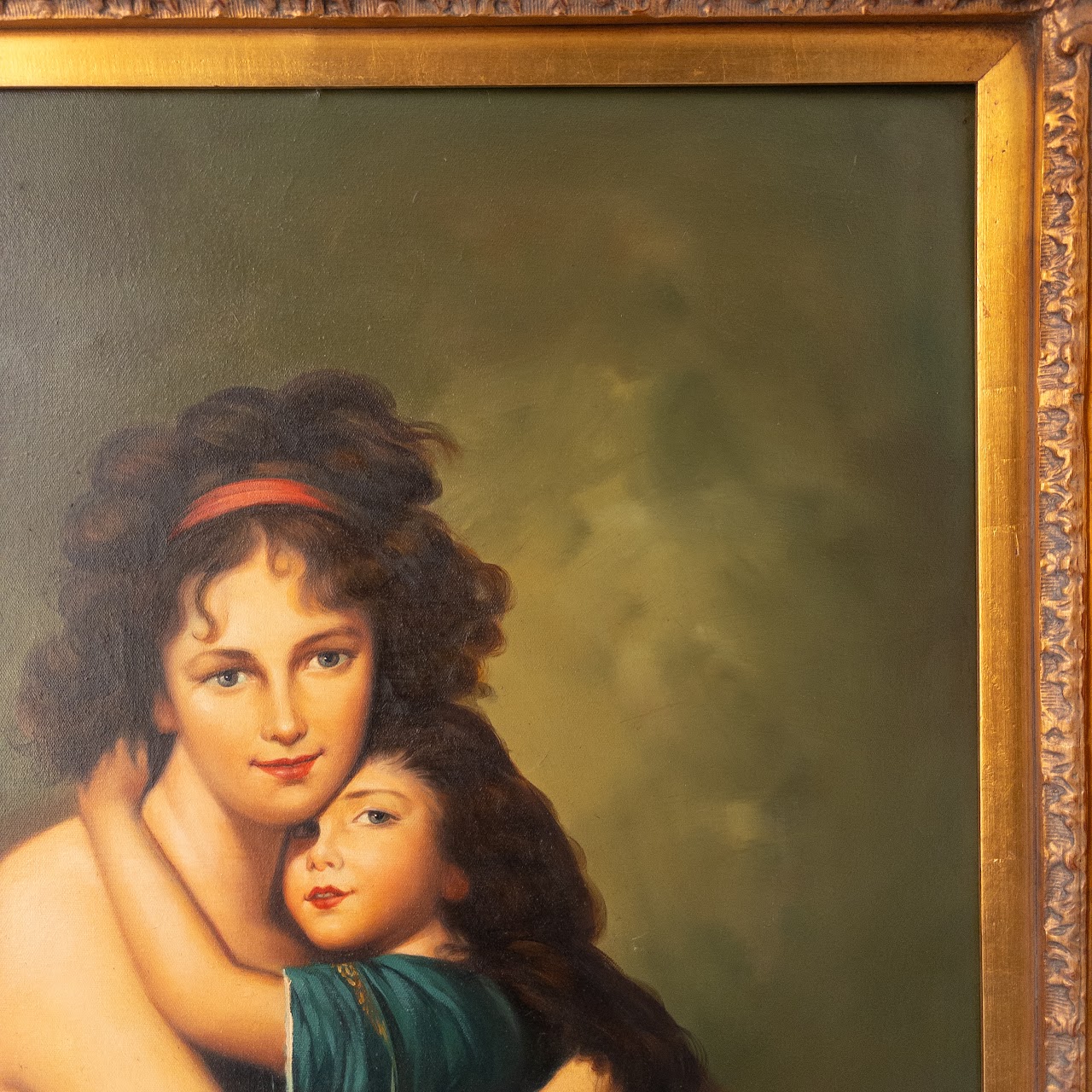 Oil Painting After Madame Vigee and Her Daughter by Elisabeth Vigee-Lebrun