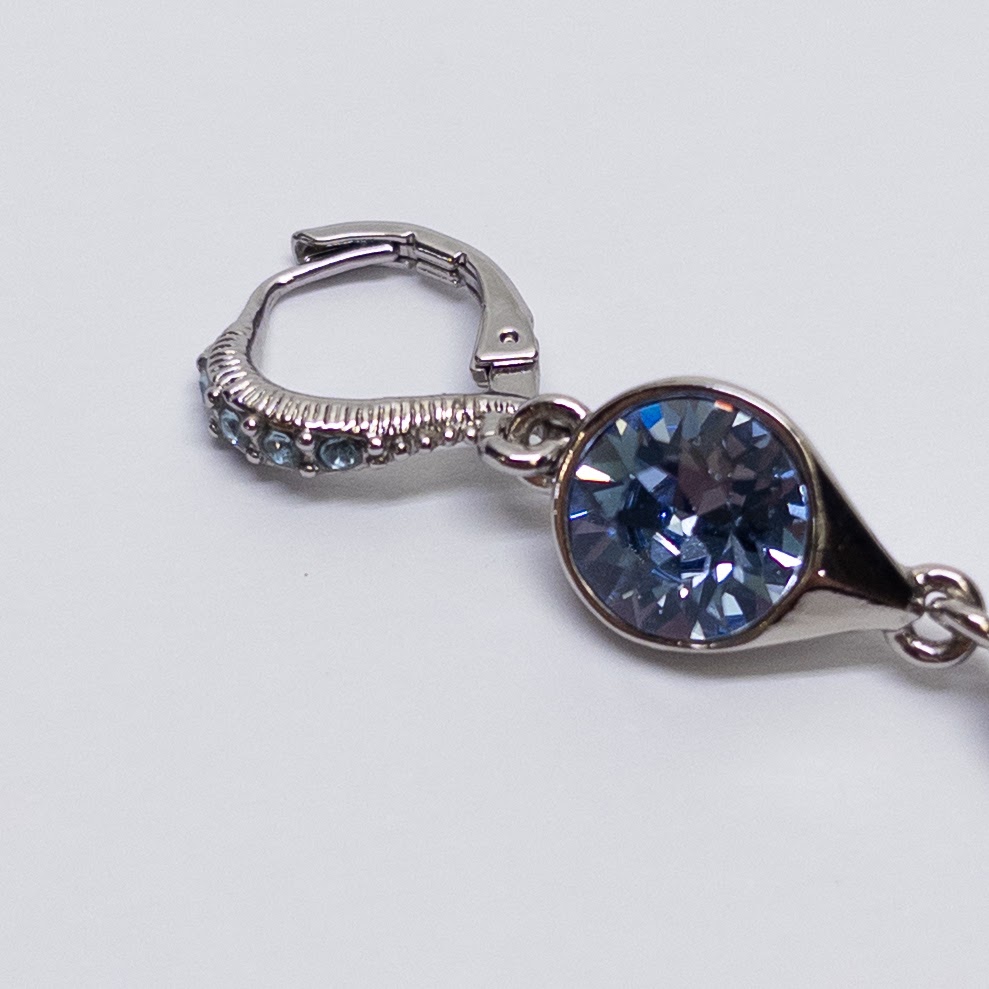 Givenchy Blue Stone Drop Earrings