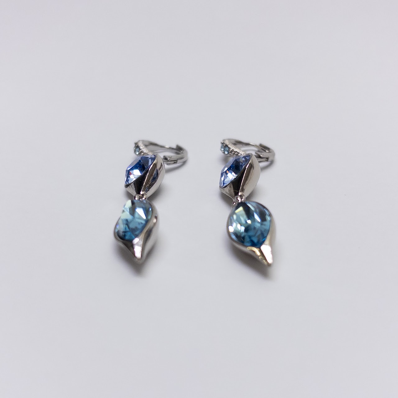 Givenchy Blue Stone Drop Earrings