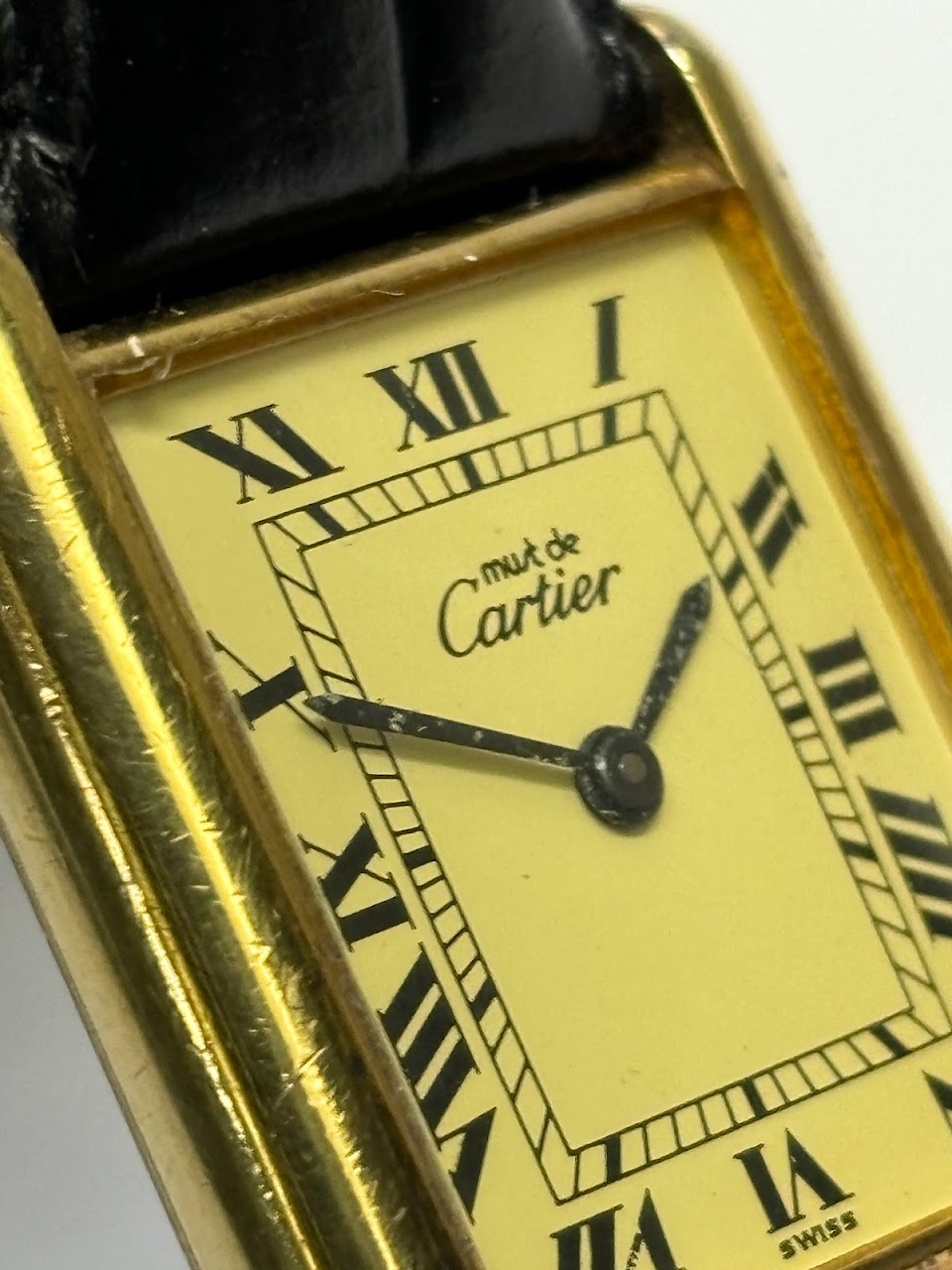 Must de Cartier Vintage Vermeil Tank Wristwatch