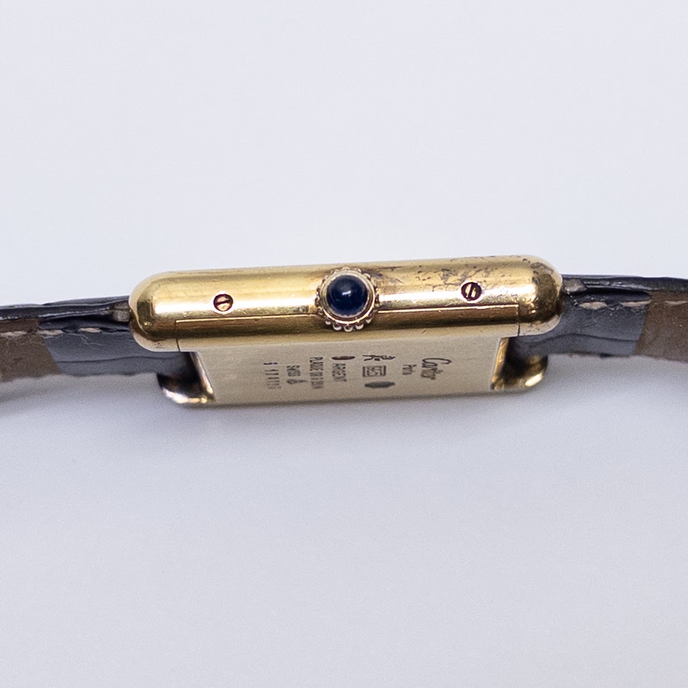 Must de Cartier Vintage Vermeil Tank Wristwatch